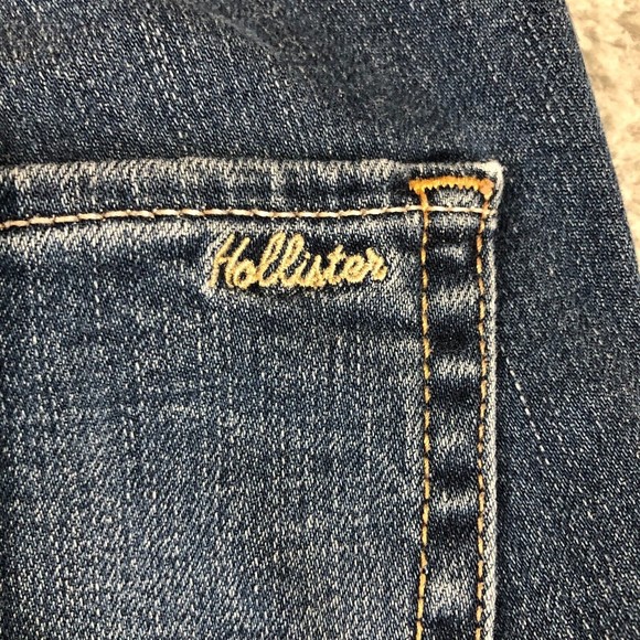 Hollister‎ Jean Women 30X30 Blue Preppy Distressed Denim High Rise Super Skinny - Picture 7 of 11